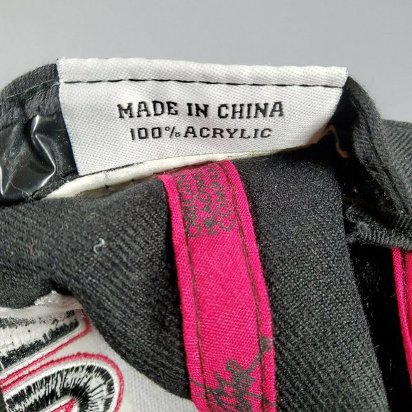 City Hunter Washington DC Snap Back Hat Black Magenta - Picture 8 of 11